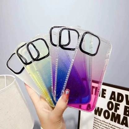 Transparent Star Gradient Shockproof Phone Case