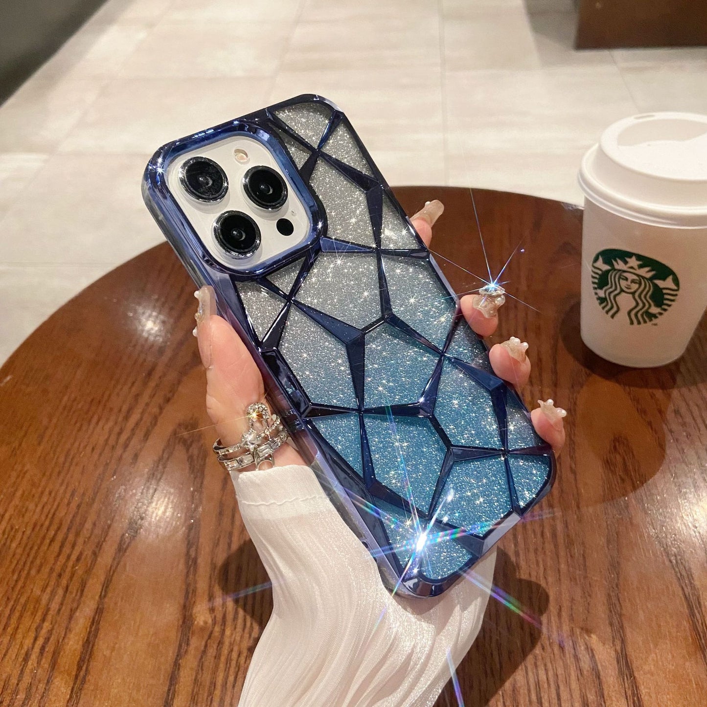 Glitter Three-Dimensional Diamond Mobile Phone Case