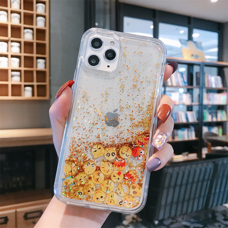 Transparent Quicksand Starry Night APP Phone Case