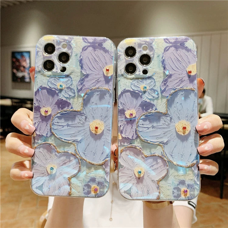 Oil Painting Flower Mobile Phone Case