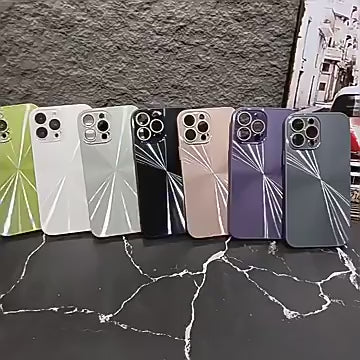 Luxury Glitter Laser Aurora Glass Phone Case